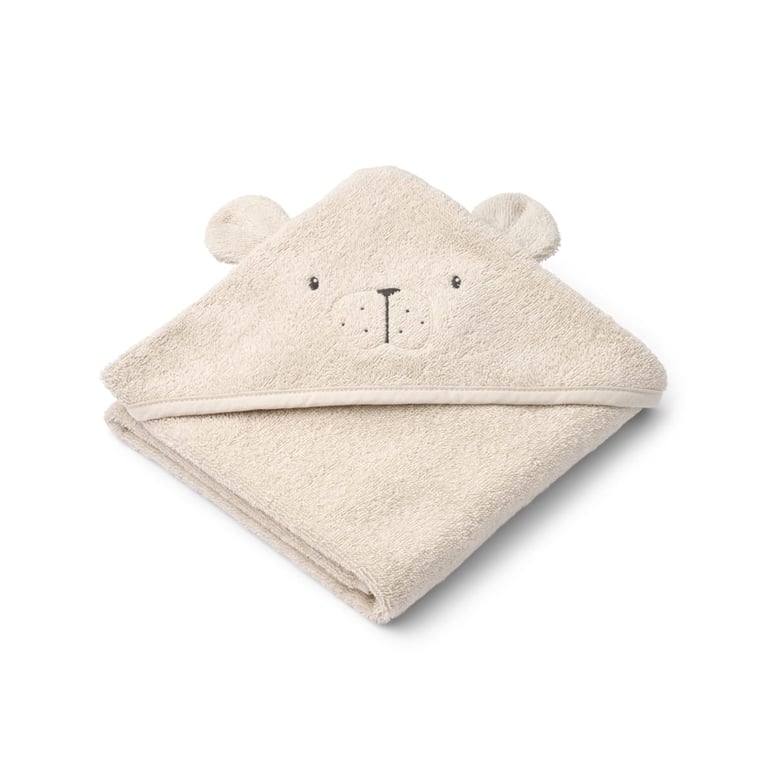 Liewood Kapuzen-Badetuch Albert Polarbear, Sandy