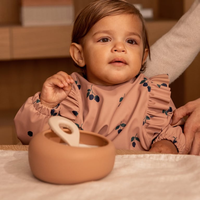 Liewood Lätzchen Merle Ruffle Cape Berry/ Pale Tuscany 1