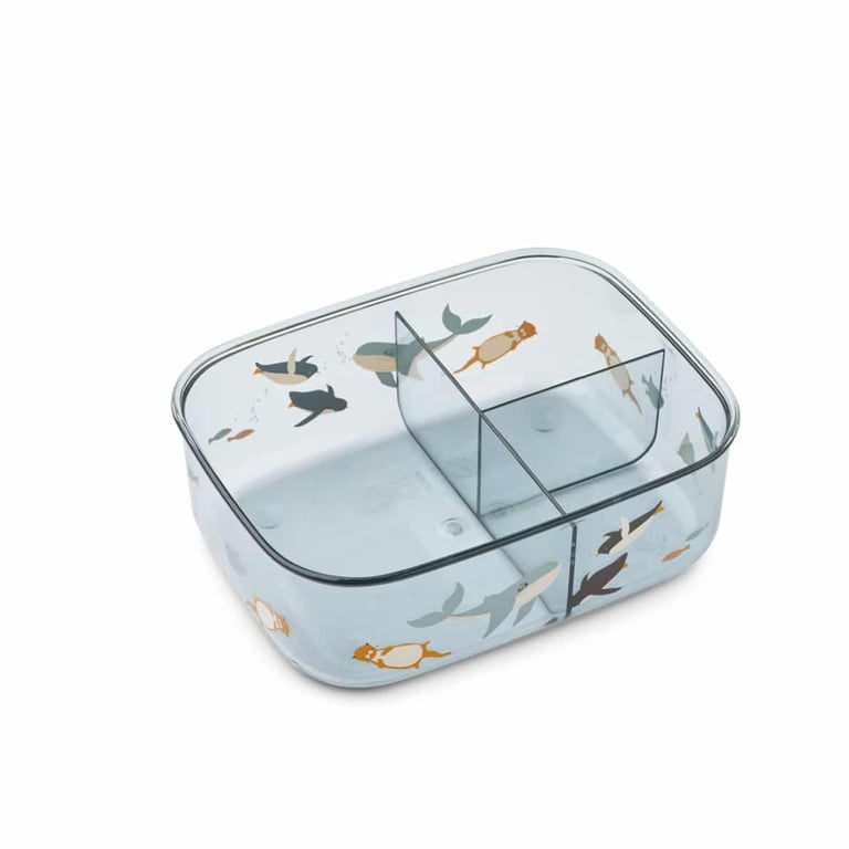 Liewood Lunchbox Arthur Tritan Arctic Sea/ Ocean view 1