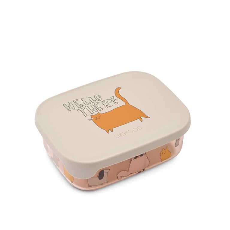 Liewood Lunchbox Arthur Tritan Cats and Dogs/ Sandy