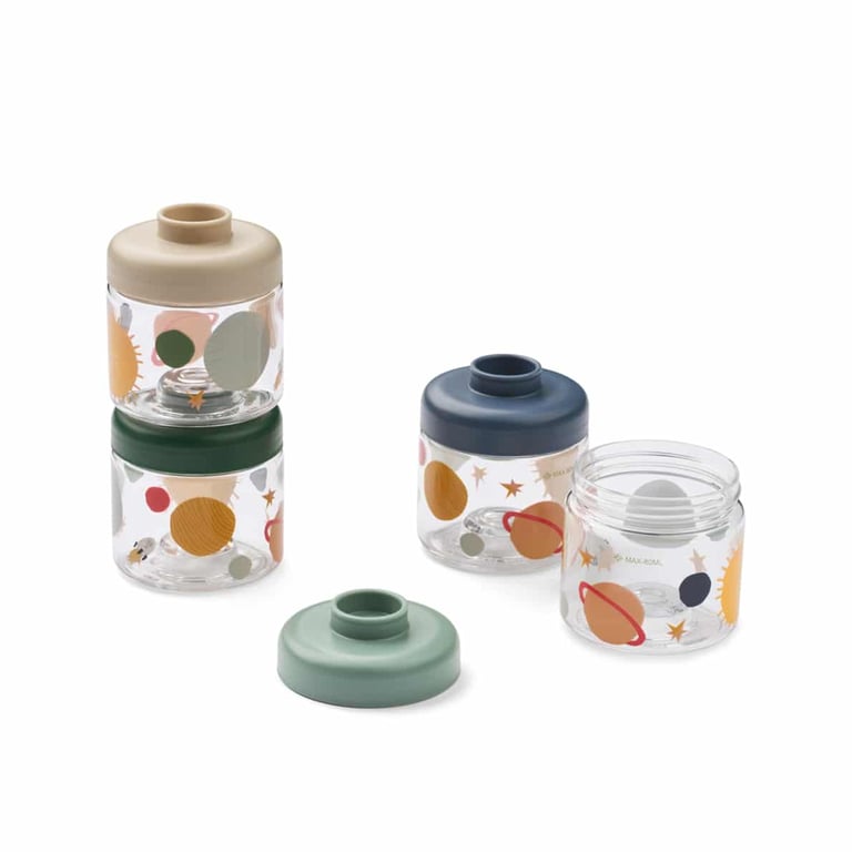 Liewood Snack Box Dominique Tritan (4er Pack) Universe/ Classic navy