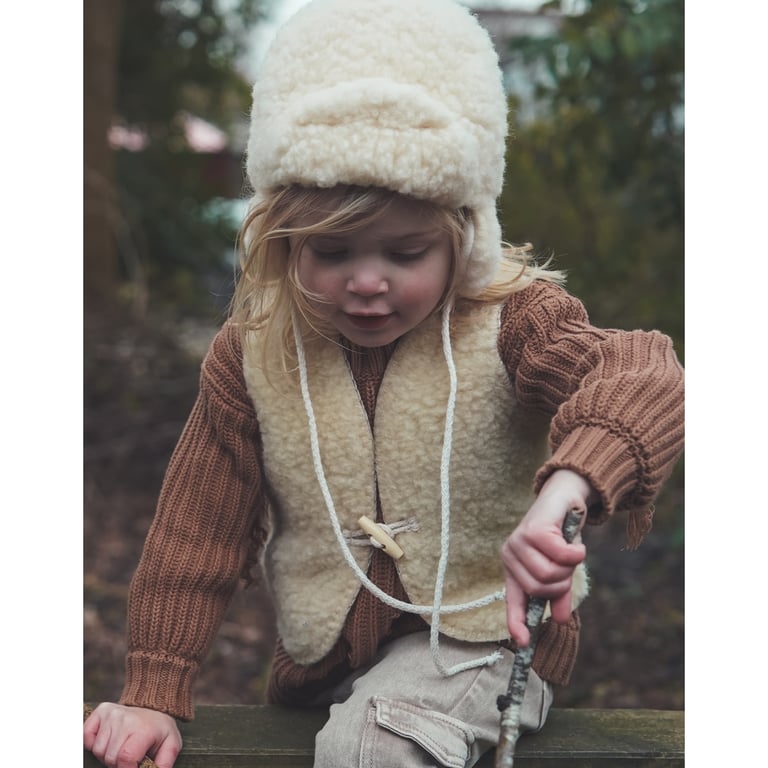 We are wovens Bodywarmer Milo flat white 2