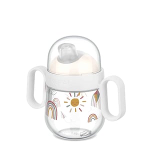 Mepal antitropf-Trinklernbecher Mio 200 ml, Sunnshine and rainbows