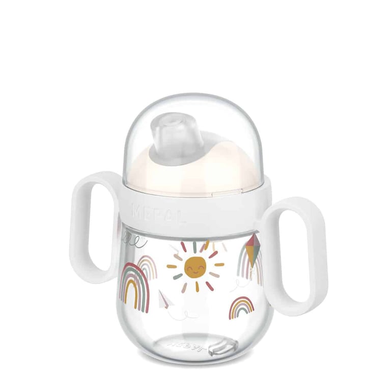 Mepal antitropf-Trinklernbecher Mio 200 ml, Sunnshine and rainbows