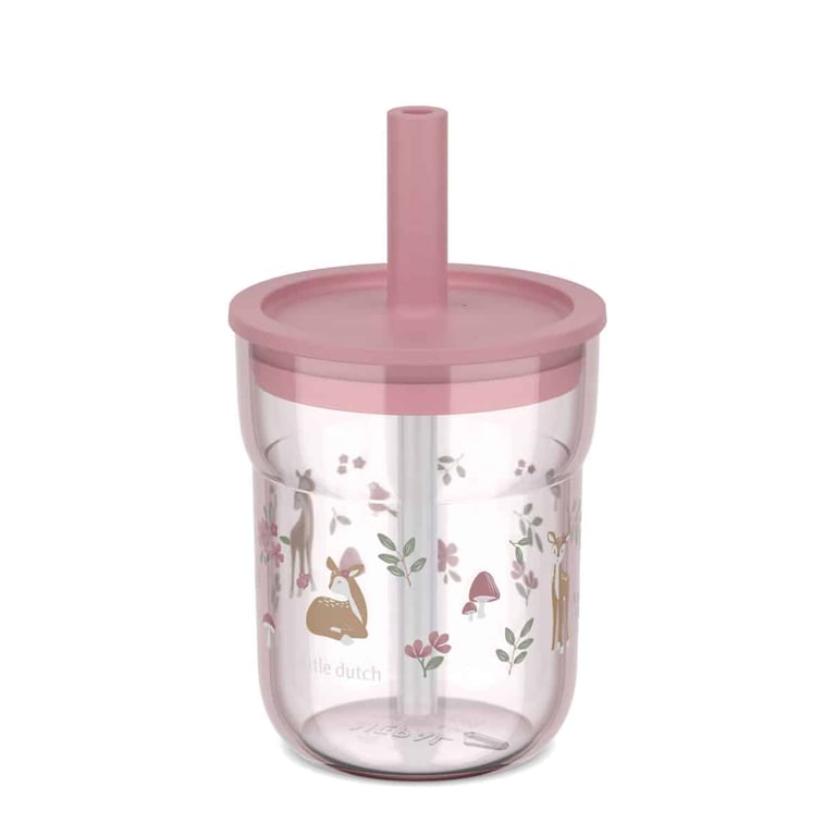 Mepal Kinder-Trinkglas Mio mit Strohalm 250 ml fairy garden