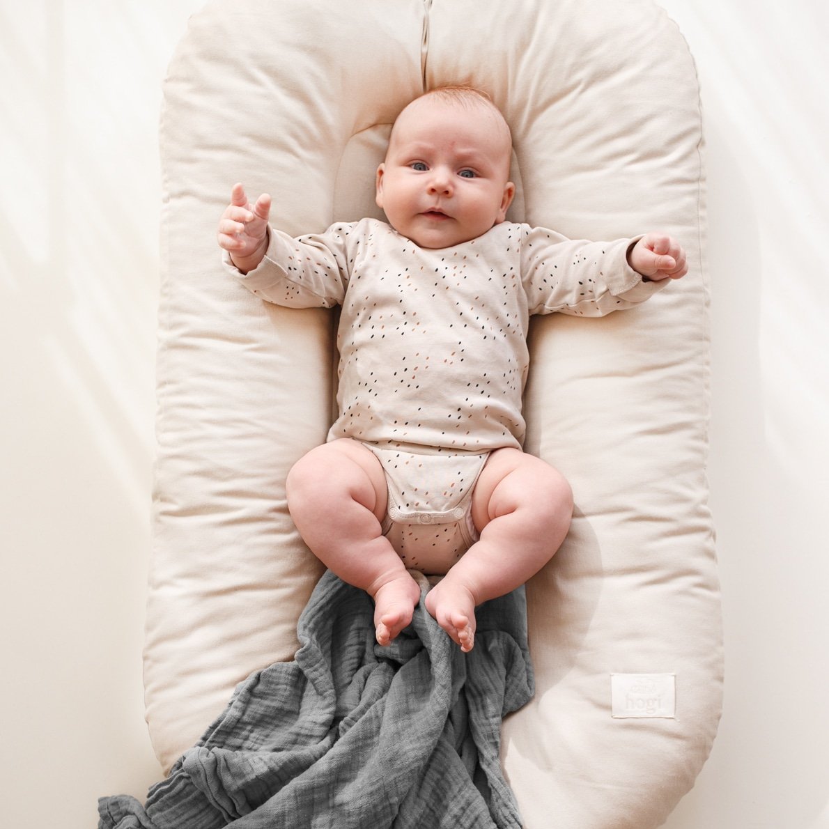 Hogi Baby Nest organic, sand natur 2