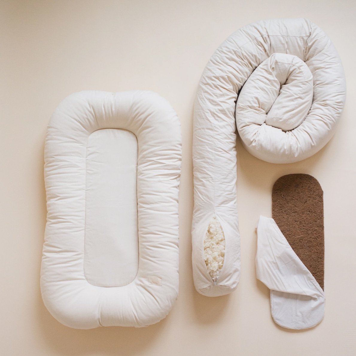 Hogi Baby Nest organic, sand natur