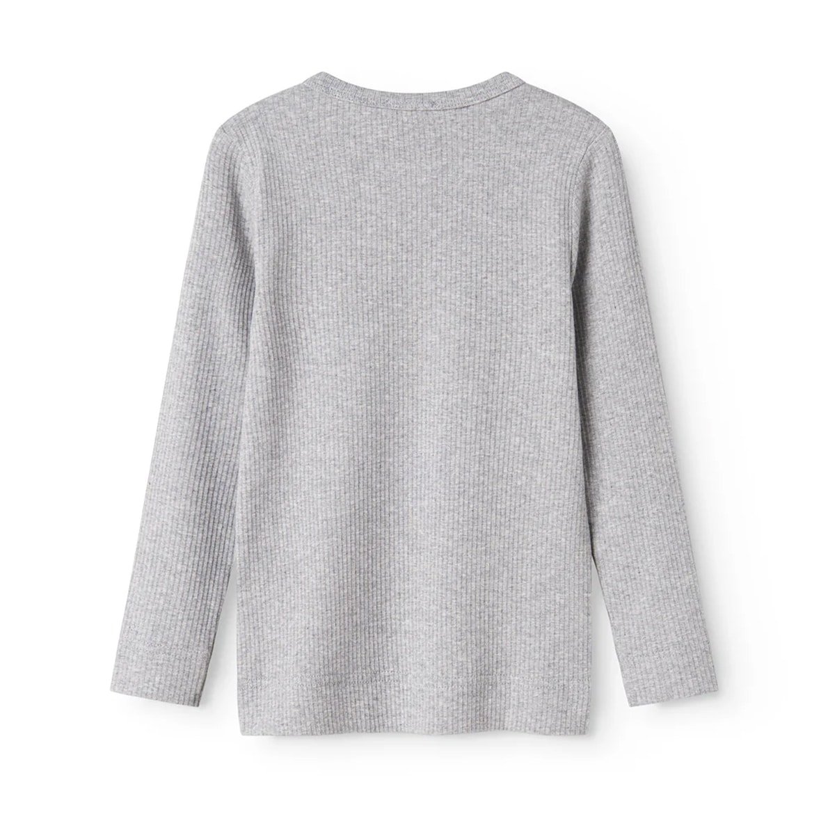 MarMar Copenhagen Langarm-Shirt Plain Tee, Light Grey Melange 2