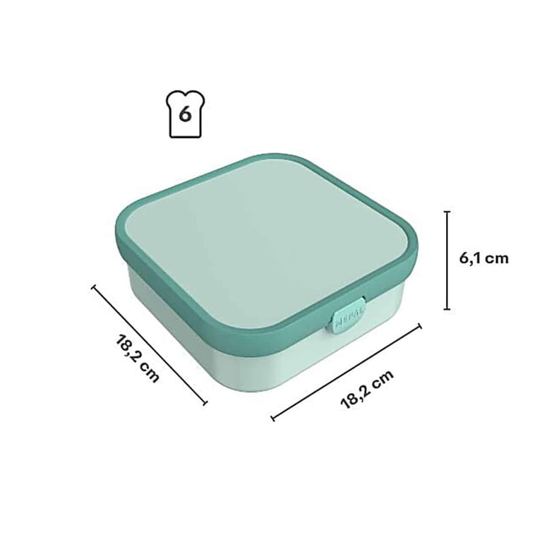 Mepal Brotdose groß mit Bento-Einsatz und Gabel Campus 1