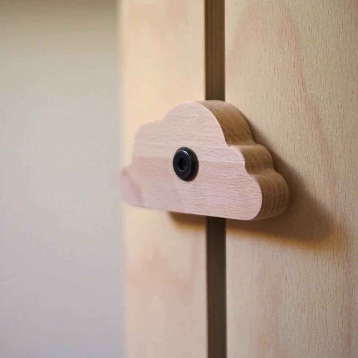 Nani Berlin Buchenknauf für 4in1 mitwachsendes Babybett Wolke 1