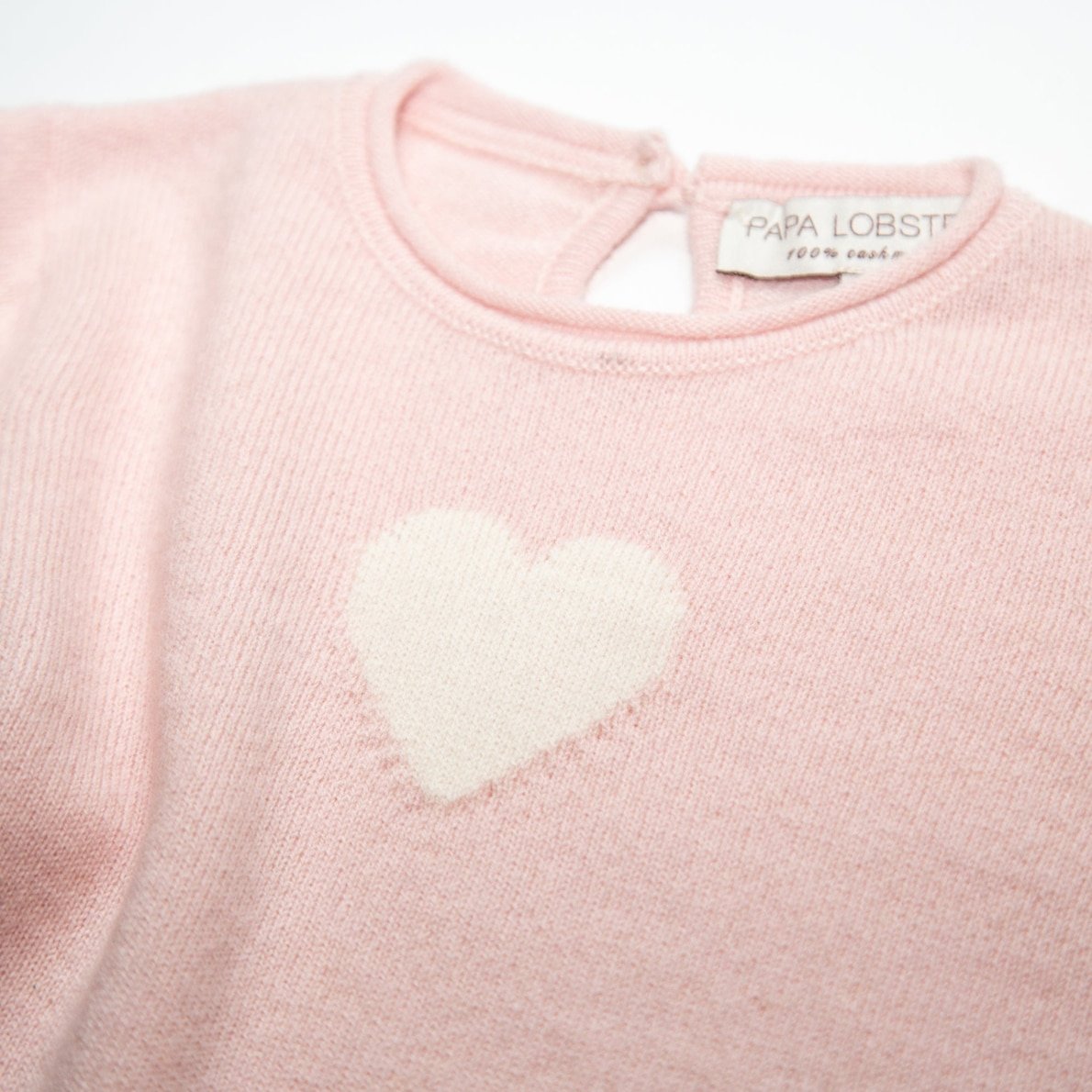 Papa Lobster Pullover Heart, rosé + weiß 1