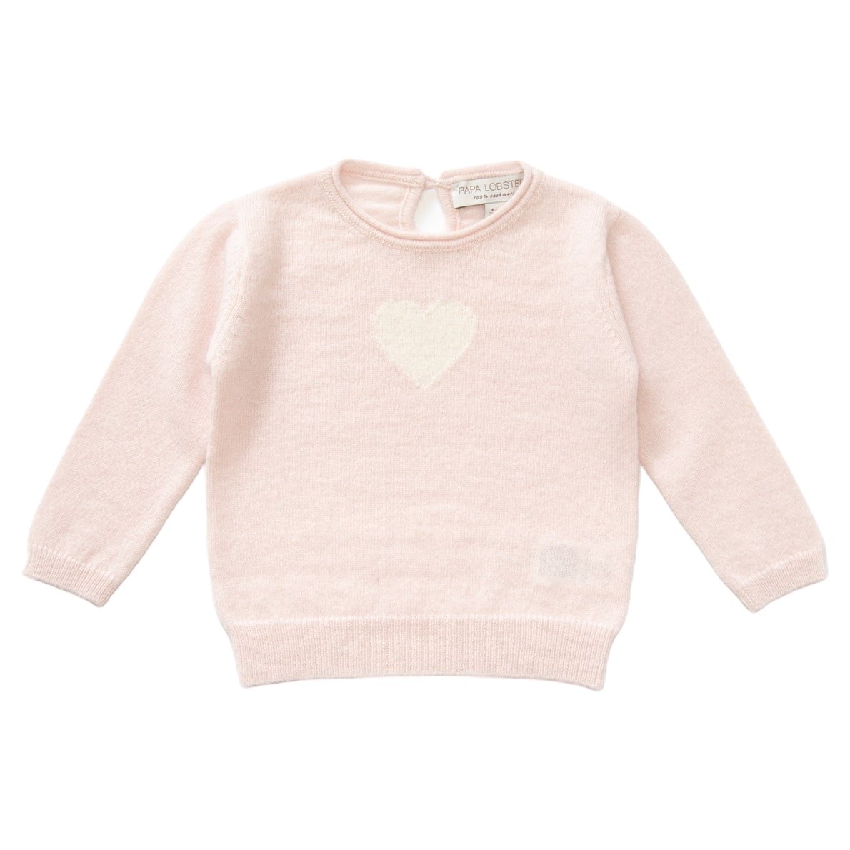 Papa Lobster Pullover Heart, rosé + weiß