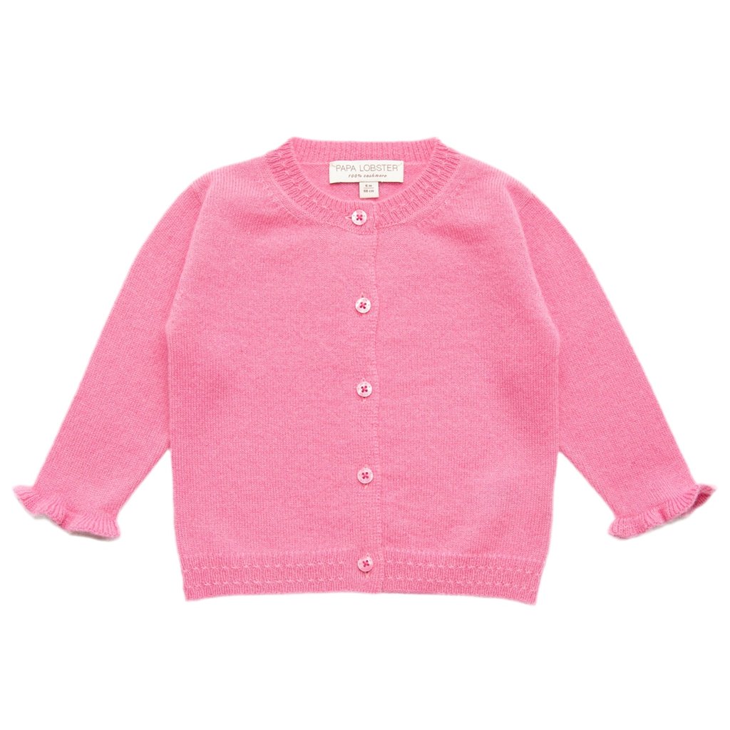 Papa Lobster Strick-Cardigan Sanna, rosa
