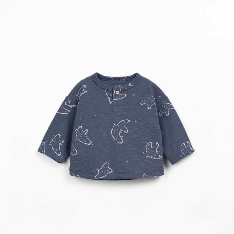 Play Up Langarm-Shirt Printed Rib, Ancestral