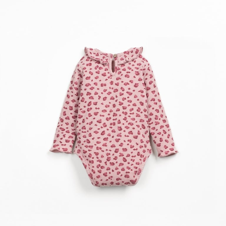 Play up Body Printed Rib Flamé, Rosa 1