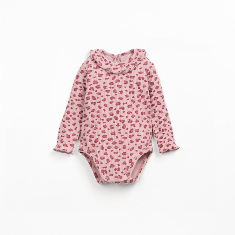 Play up Body Printed Rib Flamé, Rosa