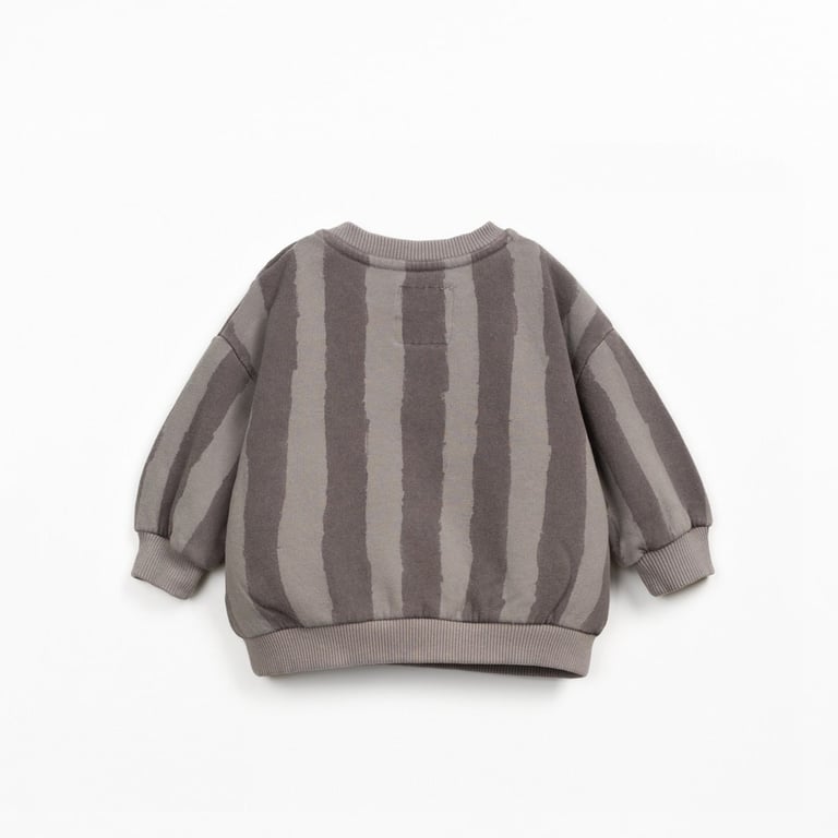 Play up Fleece Sweater Printed, Light Grey 1