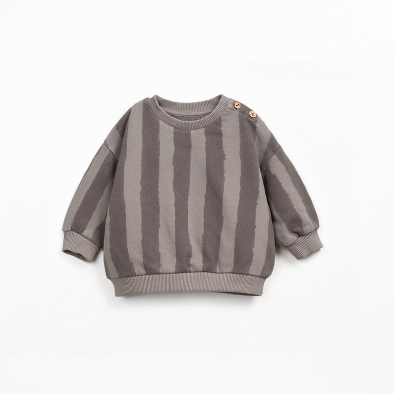 Play up Fleece Sweater Printed, Light Grey