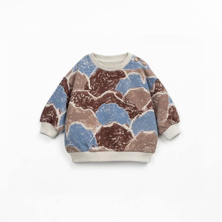 Play up Fleece Sweater Printed, Tones