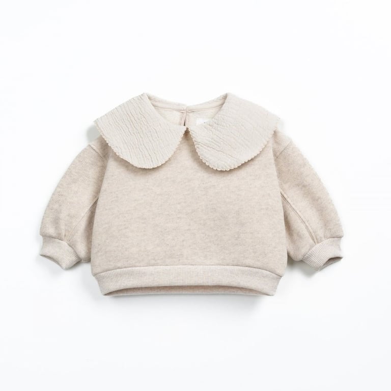 Play up Fleece Sweater mit Kragen, Tones
