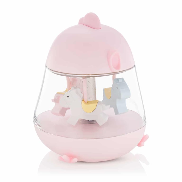 Rabbit & Friends Nachtlicht Chicklet mit Karussel und Spieluhr, rosa