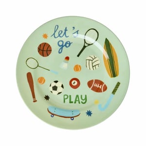 Rice Melamin Kinder Teller mit Sports Print