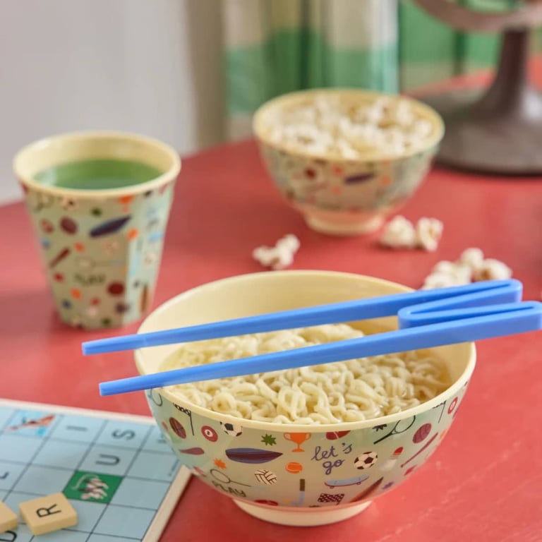 Rice Melamin Mittelgroße Kinderschüssel Sports Print 1