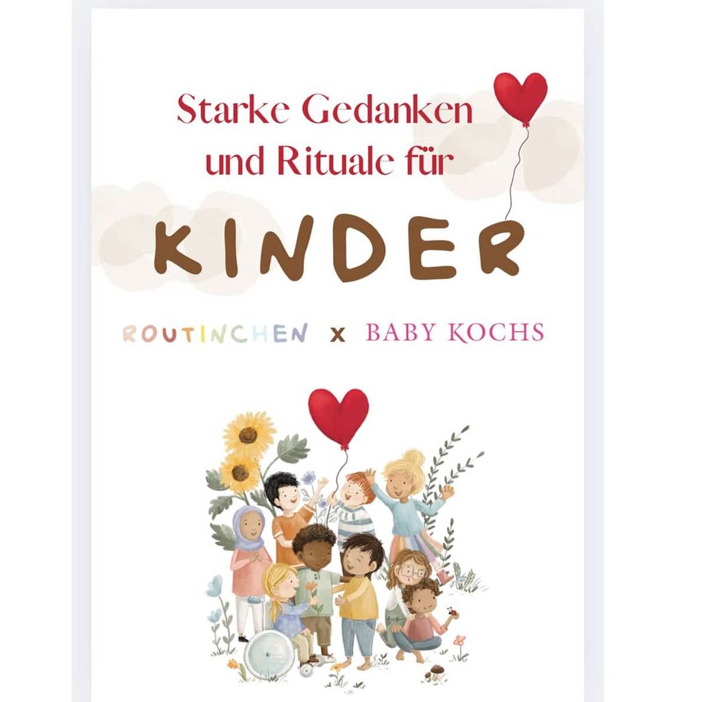 Routinchen x Baby Kochs Love Affirmationskarten Kinder Herzbunt