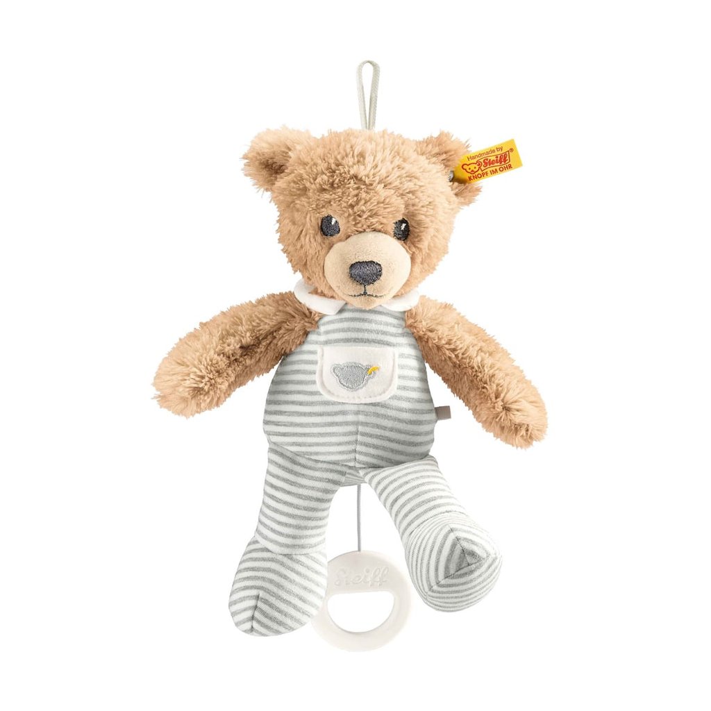Steiff Spieluhr Schlaf Gut Bär (20 cm), grau