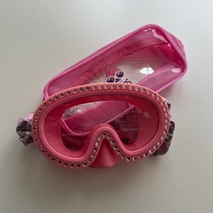 Waterplops Schwimmmaske Plops rosa diamants mit Headband Unicon