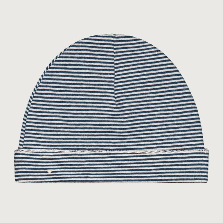 Gray Label Baby Beanie, Blue Grey/Cream