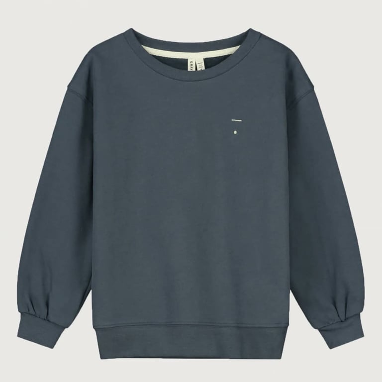 Gray Label Kids Sweater Dropped Shoulder, Blue Grey