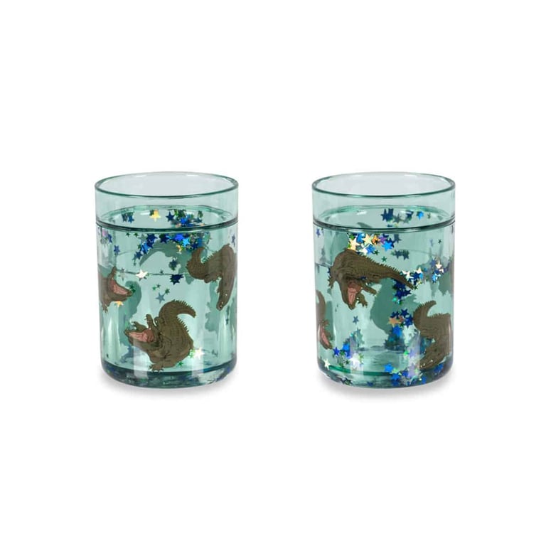 Konges Sløjd 2er Pack Glitter Cups, CROCODILE