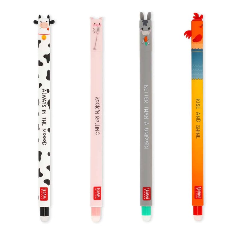 Legami Set mit 4 Löschbaren Gelstiften Erasable Pen
