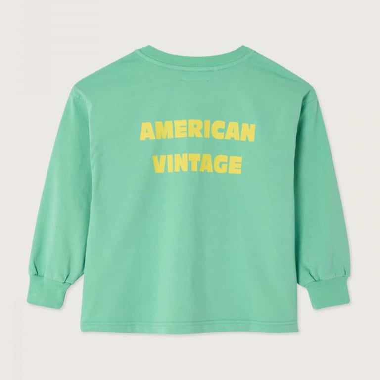 American Vintage Longsleeve Shirt Fizvalley mit Print, Laitue Vintage 1