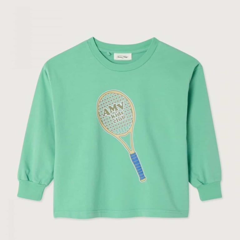 American Vintage Longsleeve Shirt Fizvalley mit Print, Laitue Vintage