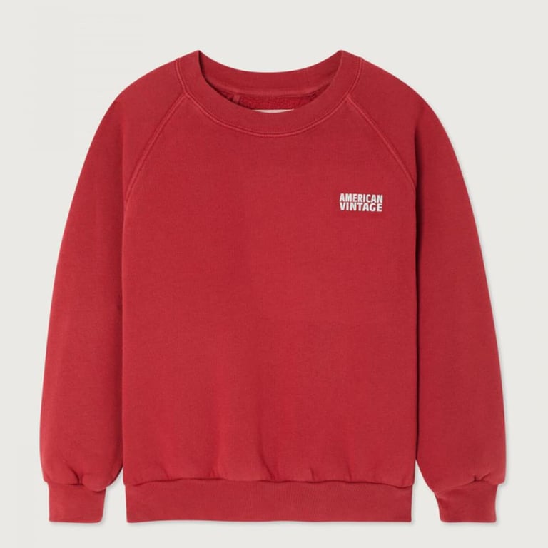American Vintage Sweatshirt Izubird, Cerise Vintage