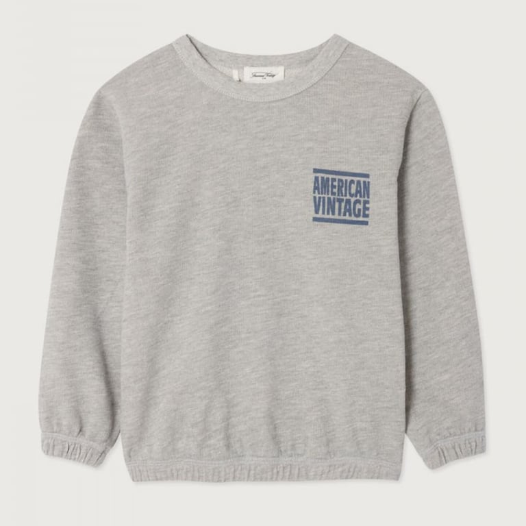 American Vintage Sweatshirt Zofbay, gris chine