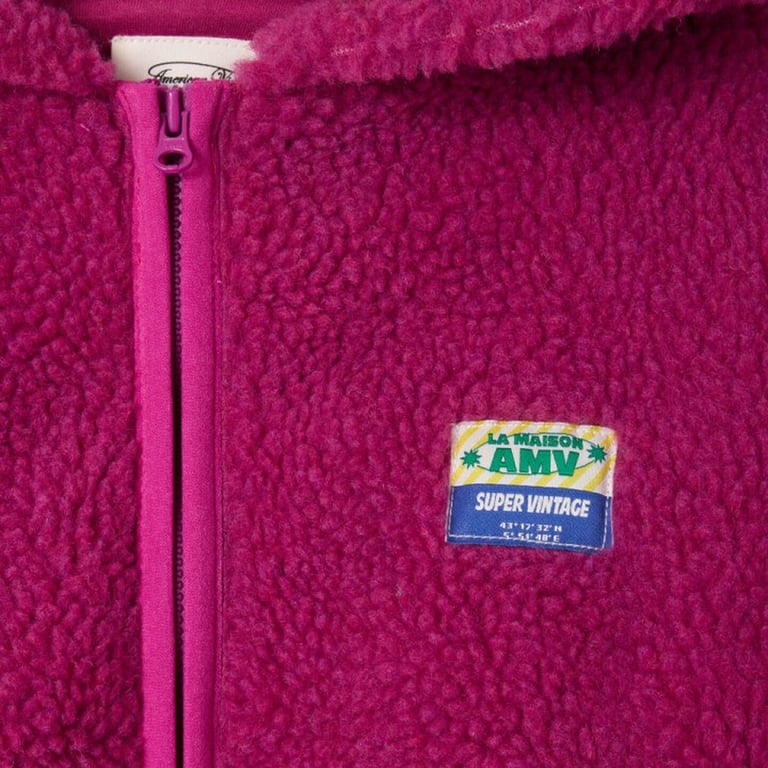 American Vintage Teddyjacke Hoktown, Fuchsia 1