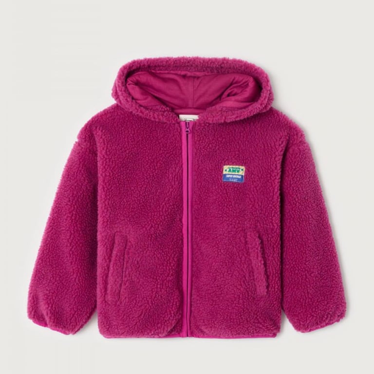 American Vintage Teddyjacke Hoktown, Fuchsia