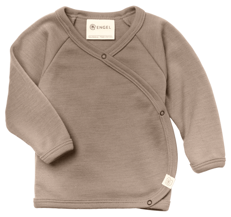 Engel Baby-Wickelshirt GOTS, sand