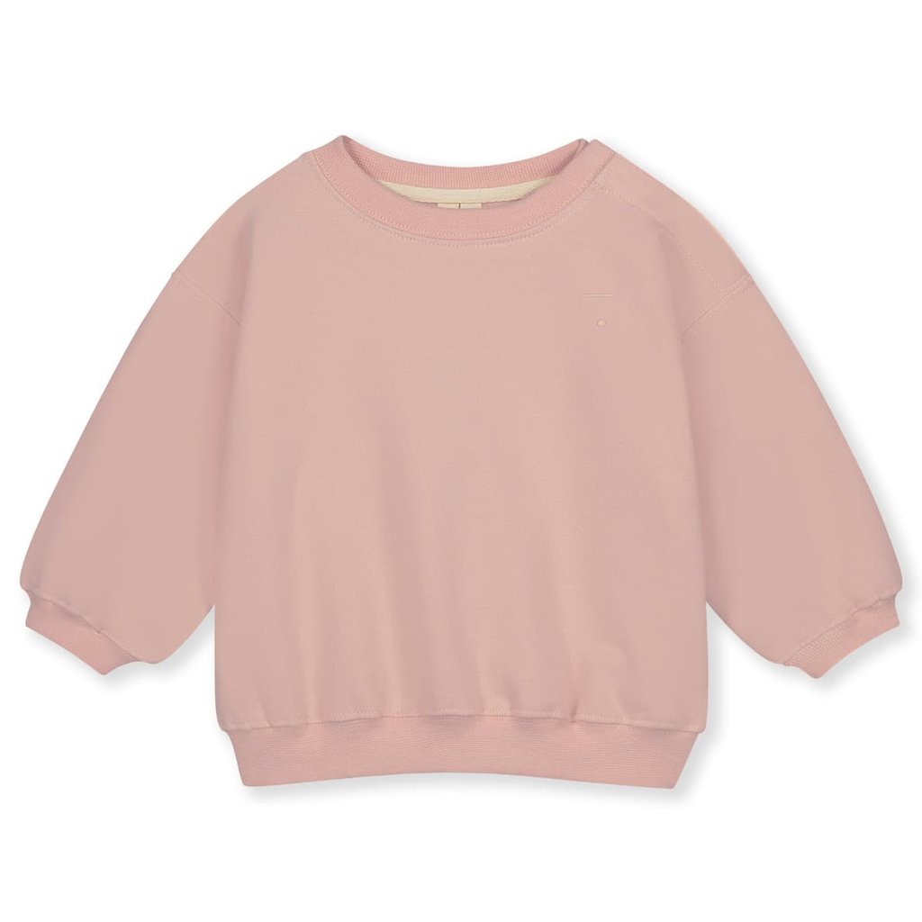Gray Label Baby Sweater Dropped Shoulder, Faded Pink