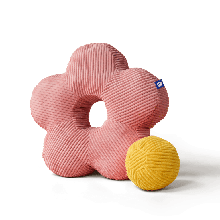 Kooja Kissen Flower, Dusty Rose