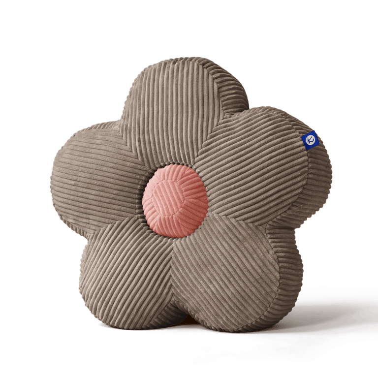Kooja Kissen Flower, Misty Taupe