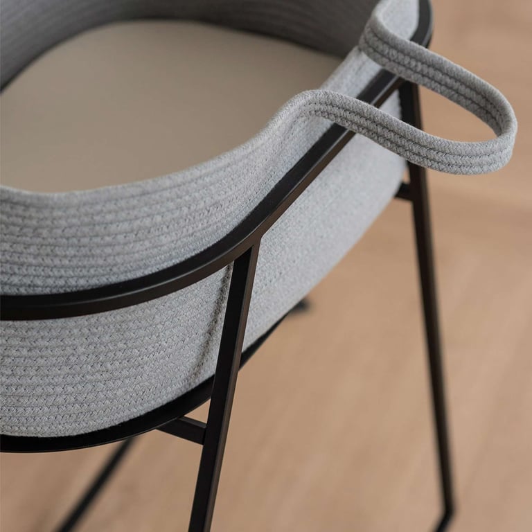 Metallbude Babywiege KORSINA, Schwarz