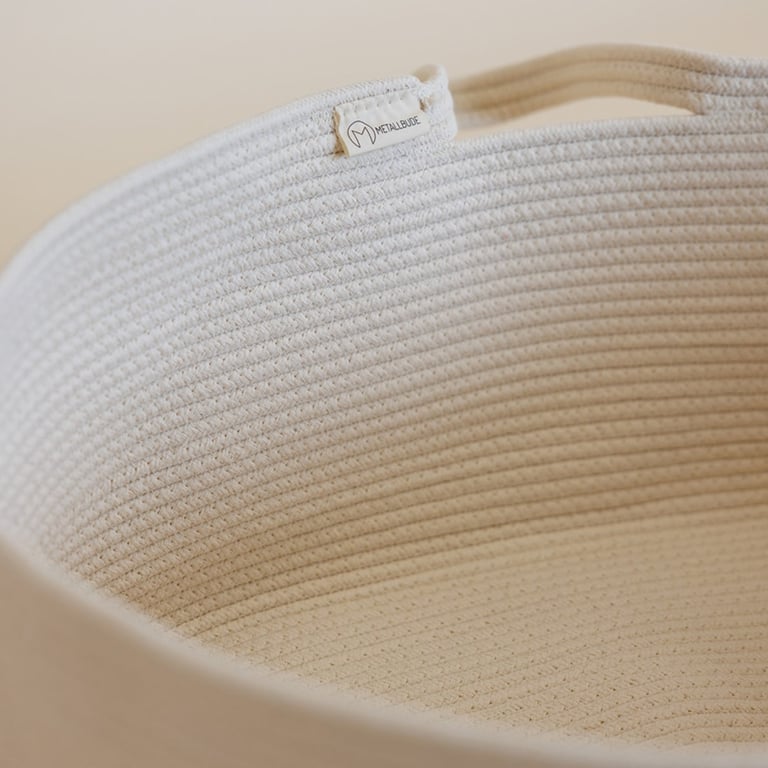Metallbude Robe Moseskorb, Natural White