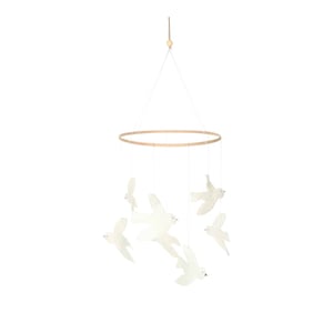 Nanami Mobile Vögel, offwhite