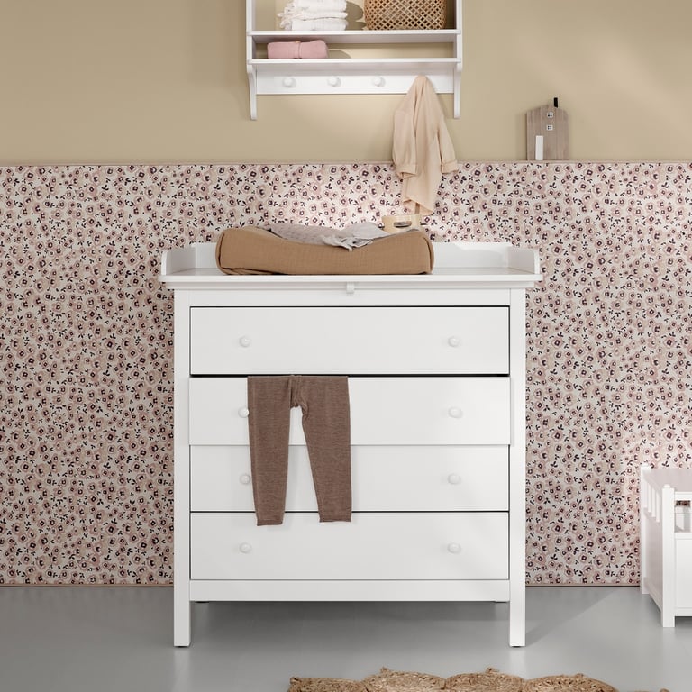Oliver Furniture Seaside Wickelkommode mit 4 Schubladen