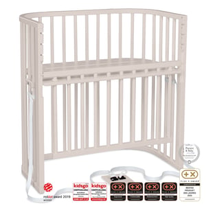 Babybay Boxspring Comfort Plus Beistellbett, beige lackiert