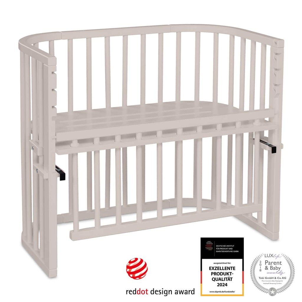 Babybay Maxi Comfort Plus Beistellbett, beige lackiert